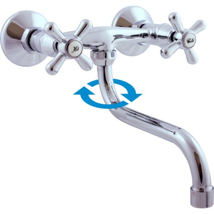 Umyvadlová/dřezová baterie MORAVA - MK101.x/21, Chrom (SLEZÁK RAV-Barva Chrom, SLEZÁK RAV-Rozteč připojení (mm) 100)