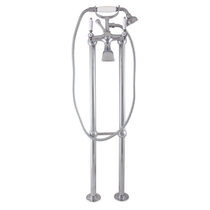 Vanová baterie volně stojící MORAVA RETRO - MK550.5/2, Chrom (SLEZÁK RAV-Barva Chrom, SLEZÁK RAV-Připojovací hadičky - závit 1/2")