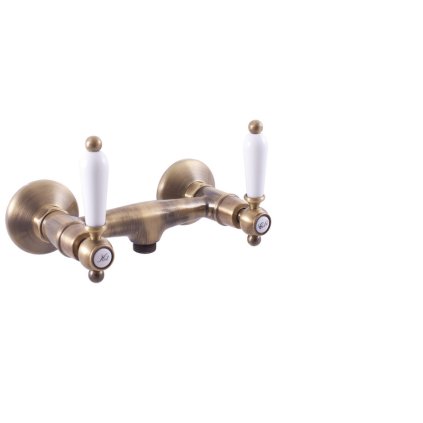 Sprchová baterie MORAVA RETRO - MK580.xSM, Stará mosaz (Bronz) (SLEZÁK RAV-Barva Stará mosaz, SLEZÁK RAV-Rozteč připojení (mm) 100)