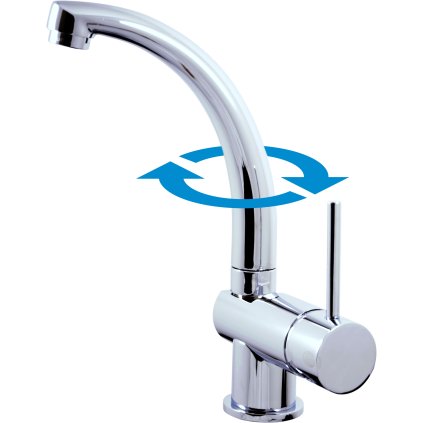 Dřezová baterie SEINA - SE908.x/3, Chrom (SLEZÁK RAV-Barva Chrom, SLEZÁK RAV-Připojovací hadičky - závit 1/2")