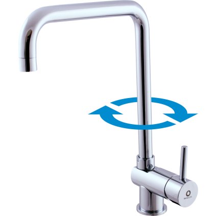 Dřezová baterie SEINA - SE908.x/5, Chrom (SLEZÁK RAV-Barva Chrom, SLEZÁK RAV-Připojovací hadičky - závit 1/2")