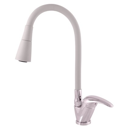 Dřezová baterie SÁZAVA - SAx06.x/13S, Šedá/chrom (SLEZÁK RAV-Barva Šedá/chrom, SLEZÁK RAV-Připojovací hadičky - závit 3/8", SLEZÁK RAV-Typ ovládací páky Ovládací páka č.: 0 - (SA006.0/13S))