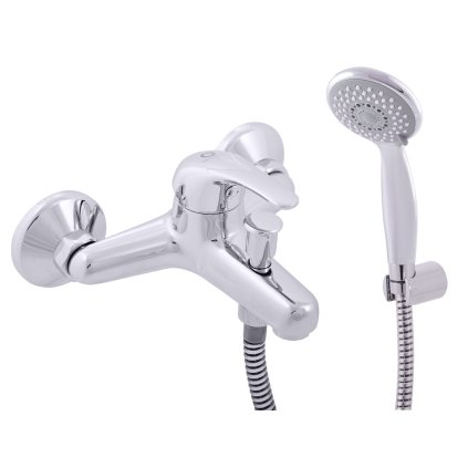 Vanová baterie SÁZAVA se sprchovým setem - SAx54.x/1, Chrom (SLEZÁK RAV-Barva Chrom, SLEZÁK RAV-Rozteč připojení (mm) 150, SLEZÁK RAV-Typ ovládací páky Ovládací páka č.: 5 - (SA554.5/1))