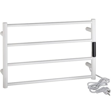 Elektrický koupelnový radiátor / sušák ručníků 560x370x90 mm, 63W, bílá - 704151084