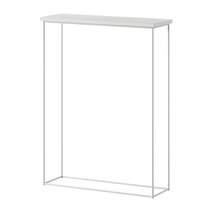 Konzolový stolek SILI W-WM 60, bílá mat/bílá