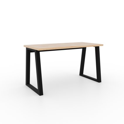 PC stůl IWO ART-B, dub artisan/černá