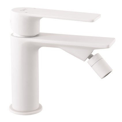 Bidetová baterie bez výpusti NIL - NL144.xBMAT, Bílá mat (SLEZÁK RAV-Barva Bílá mat, SLEZÁK RAV-Připojovací hadičky - závit 3/8")