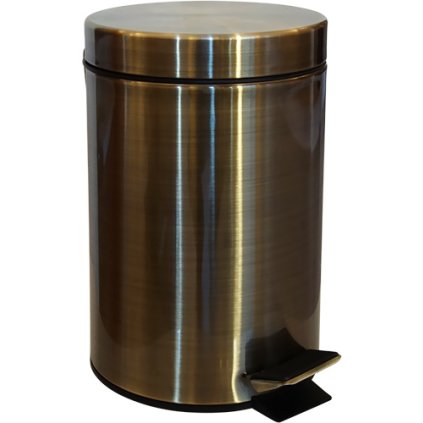 RETRO bronz: Odpadkový koš, 3 l - 104315023