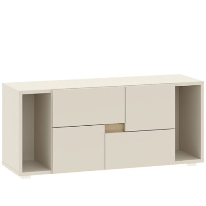 Komoda k posteli LENS BED BOX 2S, béžová