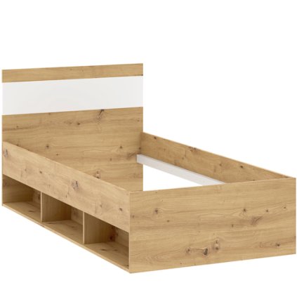 Postel BASIC TWO 90, dekor dřeva