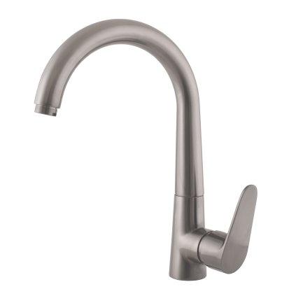 Dřezová baterie AMUR - AM719.xMGL, Metal grey lesk (SLEZÁK RAV-Připojovací hadičky - závit 3/8")