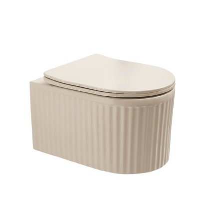 MISKA WC WISZACA RIMLESS LUMA CAP RIM 03 CAPPUCCINO RYFLOWANA DESKA WOLNOOPADAJACA DUROPLAST %5B148404%5D 1200