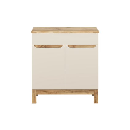 Koupelnová skříňka pod deskové umyvadlo SET-BAC B NAT Wotan 80 kašmír/dub wotan