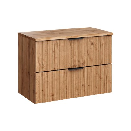 Koupelnová skříňka pod deskové umyvadlo SET-ADO B NAT Wotan 80 dub wotan