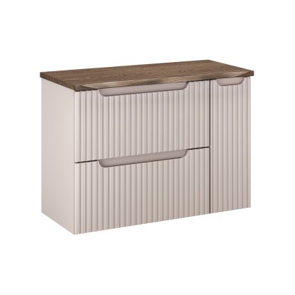 Koupelnová skříňka pod deskové umyvadlo SET-NOC B NAT Casella 80 kašmír/dub casella