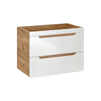 Koupelnová skříňka pod umyvadlo Aruba White 80 dub craft/bílá
