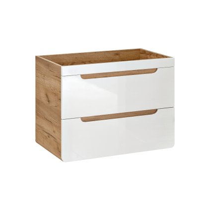 Koupelnová skříňka pod umyvadlo Aruba White 60 dub craft/bílá