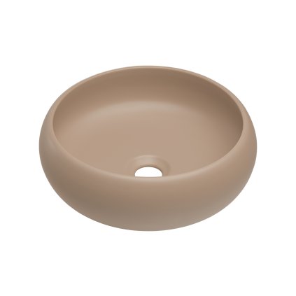 Keramické umyvadlo na desku UN-WIKI-MC, cappuccino