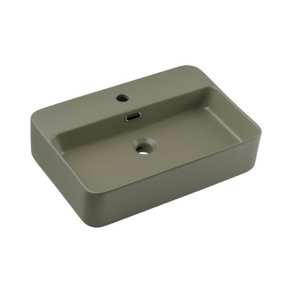 Keramické umyvadlo na desku TRUST 2 OLIVER GREEN, zelená
