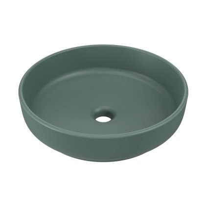 Keramické umyvadlo na desku RIVER 1 FOREST GREEN MATT UN 40, zelená