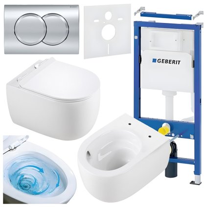 ZESTAW PODTYNKOWY WC STELAZ GEBERIT DUOFI MISKA LAKE WH TR 01 PRZYCISK DELTA 01 CHROM %5B159526%5D 1200