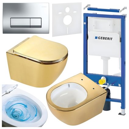 ZESTAW PODTYNKOWY WC STELAZ GEBERIT DUOFI MISKA MIZU GL WH TR 03 PRZYCISK DELTA 50 CHROM %5B159684%5D 1200