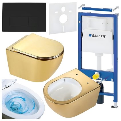 ZESTAW PODTYNKOWY WC STELAZ GEBERIT DUOFI MISKA MIZU GL WH TR 03 PRZYCISK DELTA 50 CZARNY MAT %5B159661%5D 1200