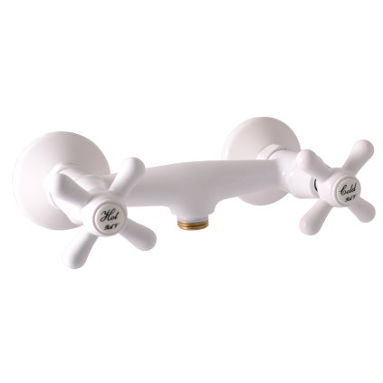 Sprchová baterie MORAVA RETRO - MK180.xB, Bílá lesk (SLEZÁK RAV-Rozteč připojení (mm) 100)