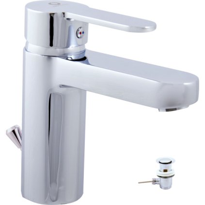 Umyvadlová baterie s výpustí ZAMBEZI - ZA027.x, Chrom (SLEZÁK RAV-Připojovací hadičky - závit 3/8")