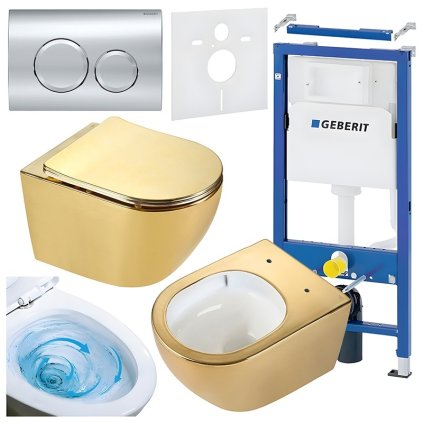 ZESTAW PODTYNKOWY WC STELAZ GEBERIT DUOFI MISKA MIZU GL WH TR 03 PRZYCISK DELTA 20 CHROM %5B159996%5D 1200