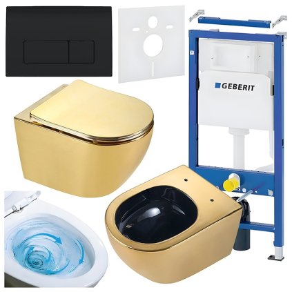 ZESTAW PODTYNKOWY WC STELAZ GEBERIT DUOFI MISKA MIZU GL WH TR 03 PRZYCISK DELTA 50 CZARNY POLYSK %5B160072%5D 1200