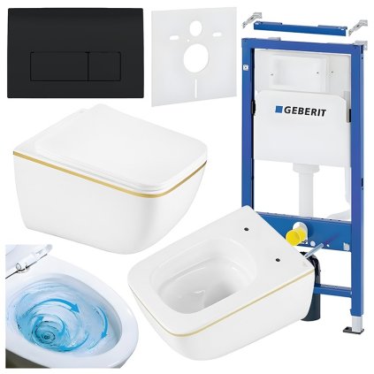 ZESTAW PODTYNKOWY WC STELAZ GEBERIT DUOFI MISKA YUZU WH GL TR 03 PRZYCISK DELTA 50 CZARNY POLYSK %5B160389%5D 1200