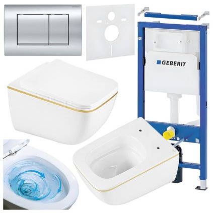 ZESTAW PODTYNKOWY WC STELAZ GEBERIT DUOFI MISKA YUZU WH GL TR 03 PRZYCISK DELTA 30 CHROM %5B160673%5D 1200