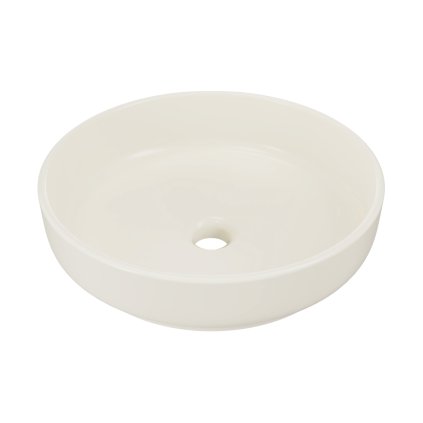 Keramické umyvadlo na desku RIVER 1 IVORY MATT UN 40, béžová