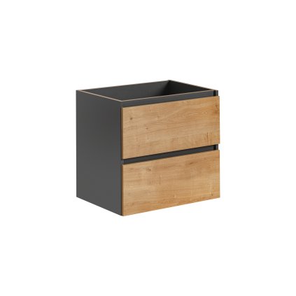 Koupelnová skříňka pod umyvadlo Monako Grey Oak 60 šedá/dub hamilton