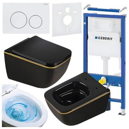 ZESTAW PODTYNKOWY WC STELAZ GEBERIT DUOFI MISKA YUZU BL GL TR 03 PRZYCISK DELTA 20 BIALY %5B161365%5D 1200