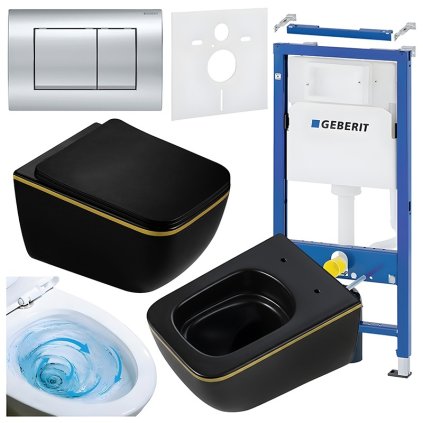 ZESTAW PODTYNKOWY WC STELAZ GEBERIT DUOFI MISKA YUZU MTB GL TR 03 PRZYCISK DELTA 30 CHROM %5B161370%5D 1200