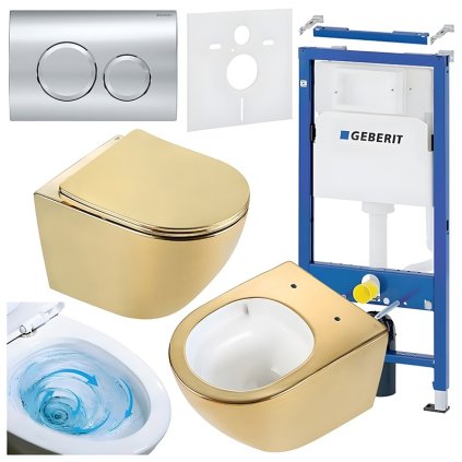 ZESTAW PODTYNKOWY WC STELAZ GEBERIT DUOFI MISKA FLOW GL WH TR 03 PRZYCISK DELTA 20 CHROM %5B161554%5D 1200