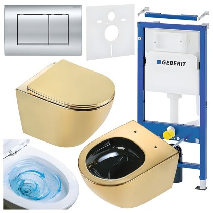 ZESTAW PODTYNKOWY WC STELAZ GEBERIT DUOFI MISKA FLOW GL BL TR 03 PRZYCISK DELTA 30 CHROM %5B161746%5D 1200