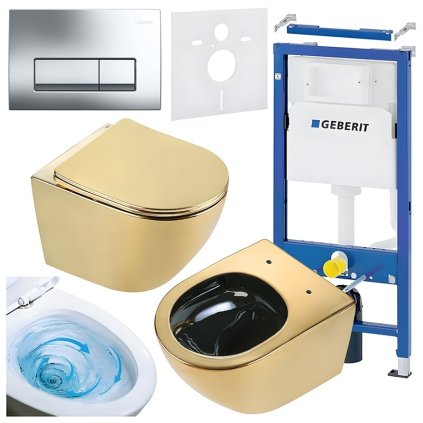 ZESTAW PODTYNKOWY WC STELAZ GEBERIT DUOFI MISKA FLOW GL BL TR 03 PRZYCISK DELTA 50 CHROM %5B161700%5D 1200