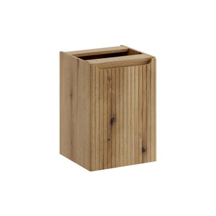 Doplňková koupelnová skříňka nízká s košem na prádlo Nova Coast Evoke 40 dub coast evoke