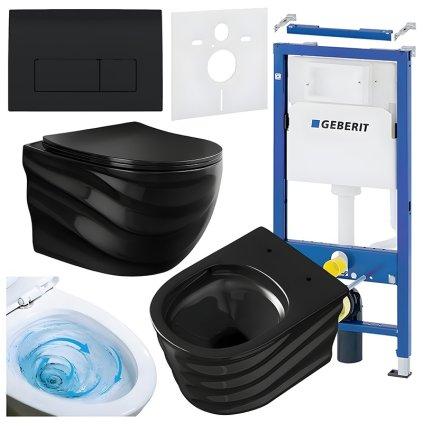ZESTAW PODTYNKOWY WC STELAZ GEBERIT DUOFI MISKA SKAL BL RIM 03 PRZYCISK DELTA 50 CZARNY POLYSK %5B164538%5D 1200