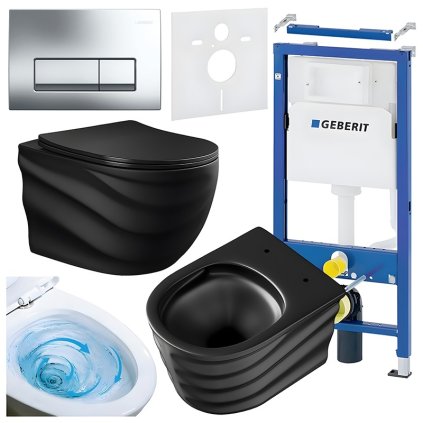 ZESTAW PODTYNKOWY WC STELAZ GEBERIT DUOFI MISKA SKAL MTB RIM 01 PRZYCISK DELTA 50 CHROM %5B165256%5D 1200