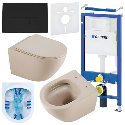 ZESTAW PODTYNKOWY WC STELAZ GEBERIT DUOFI MISKA MIZU CAP RIM 03 PRZYCISK DELTA 50 CZARNY MAT %5B165815%5D 1200