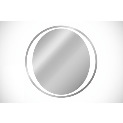 Závěsné zrcadlo s LED osvětlením Aurelia ⌀80 cm