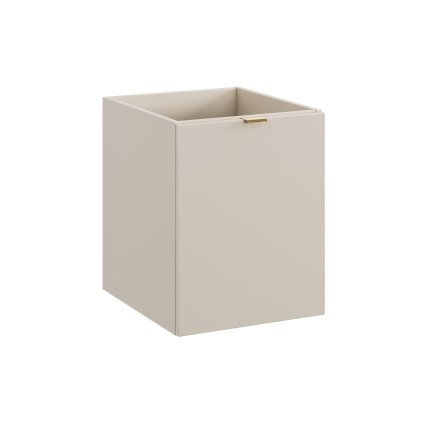 Doplňková koupelnová skříňka nízká s košem na prádlo Dalia Cashmere 40 kašmír