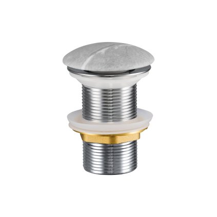 Umyvadlová výpusť Click-Clack kruhová bez přepadu T201M-H1-3 mramor