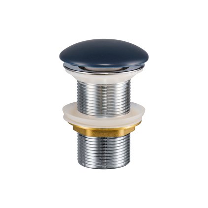 Umyvadlová výpusť Click-Clack kruhová bez přepadu T201MNB-3 modrá