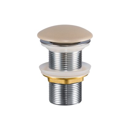 Umyvadlová výpusť kruhová bez přepadu T201MC-3 cappuccino