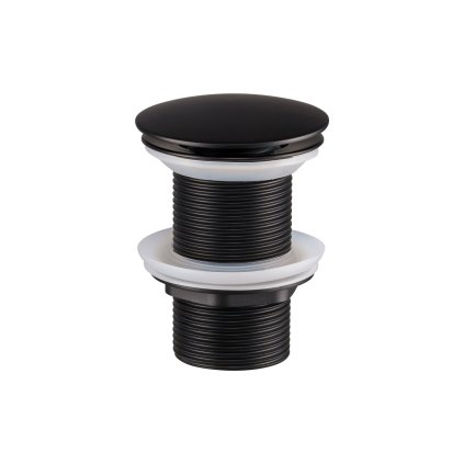 Umyvadlová výpusť kruhová bez přepadu T201MBG-3 černá
